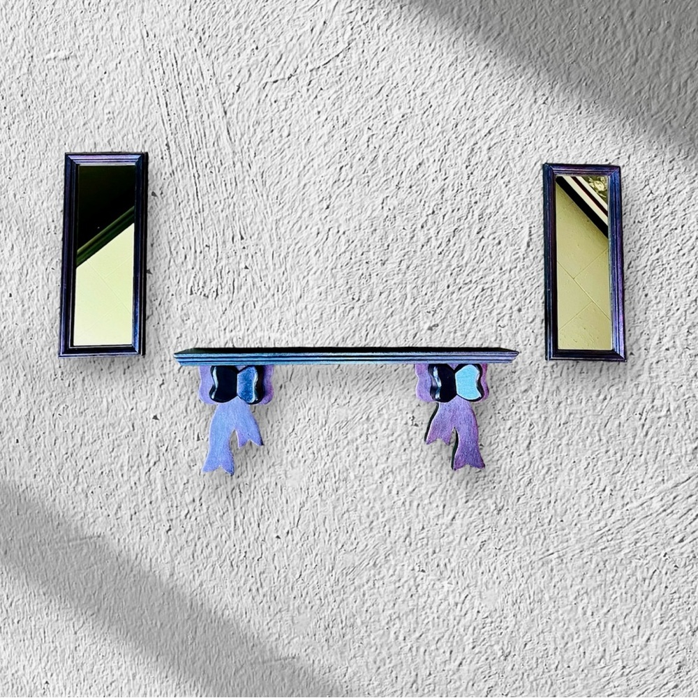 Color Shifting Accent Wall Mirrors (set of 2) - Picture 6 of 6